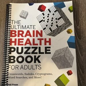 Brain Health Puzzle Book for Adults